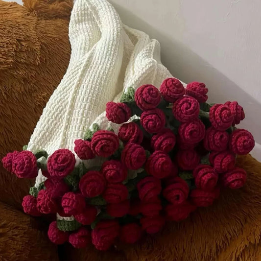 Romantic Rose Bouquet Blanket