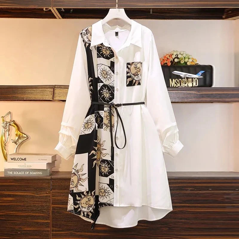 Vintage Belted A-Line Dress