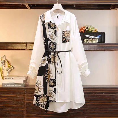 Vintage Belted A-Line Dress