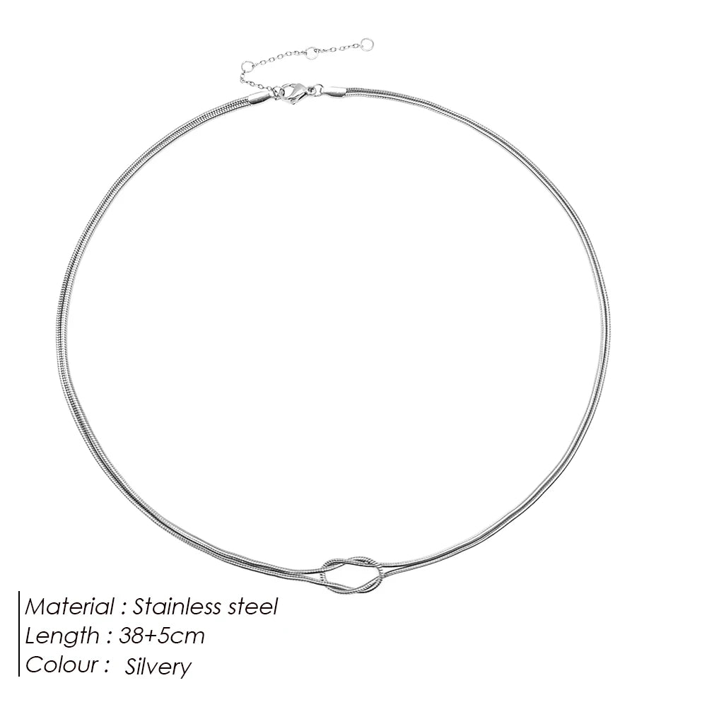 Knotted Snake Chain Necklace