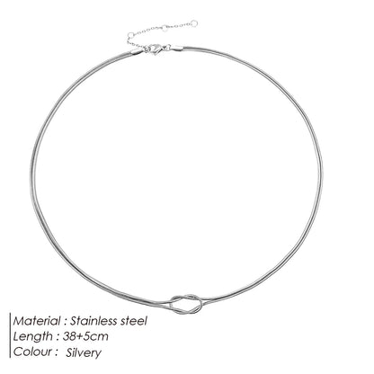 Knotted Snake Chain Necklace
