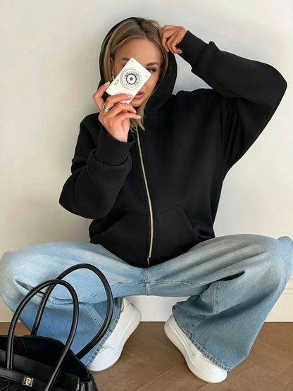 Full-Zip Pocket Hoodie
