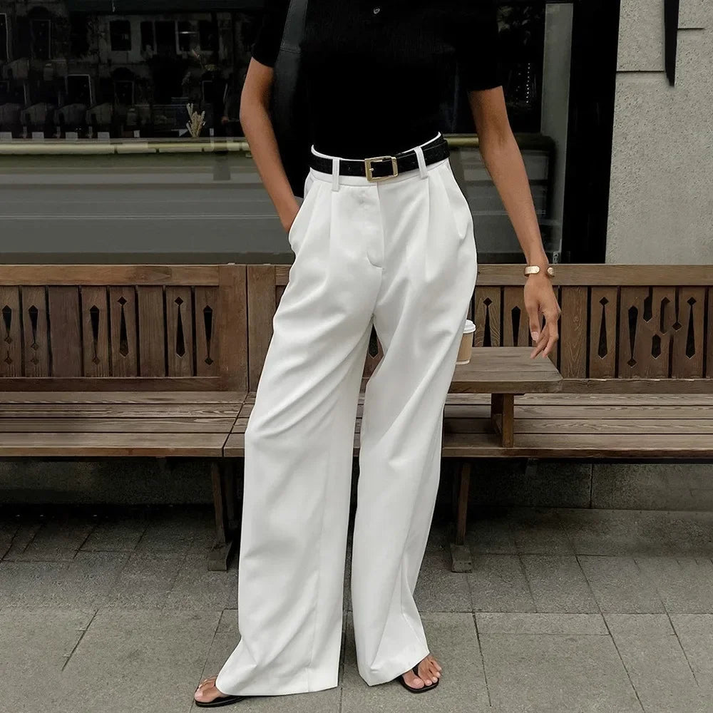 High Waist Wide Pants