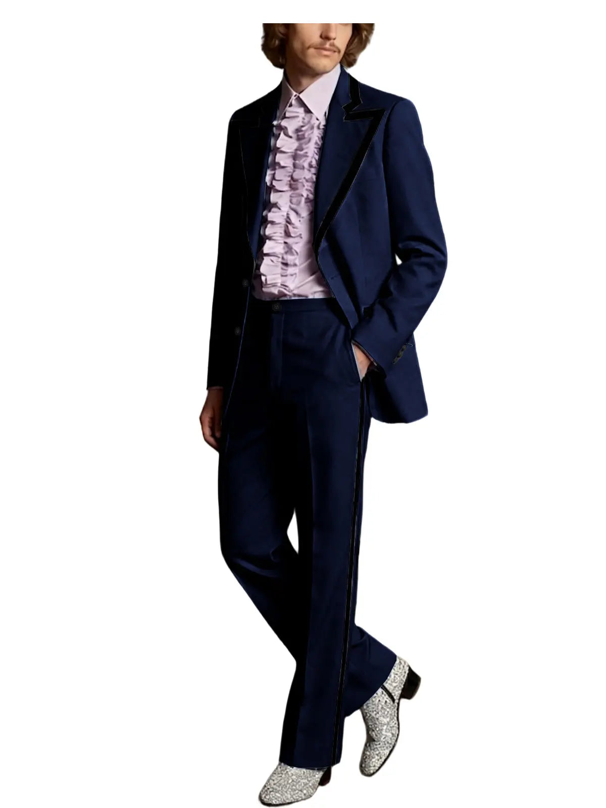 Tuxedo Black Trim Slim Suit