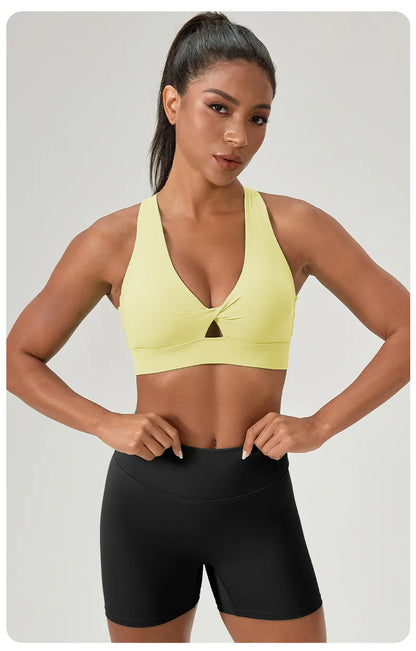Yoga bra detachable padding quick-drying