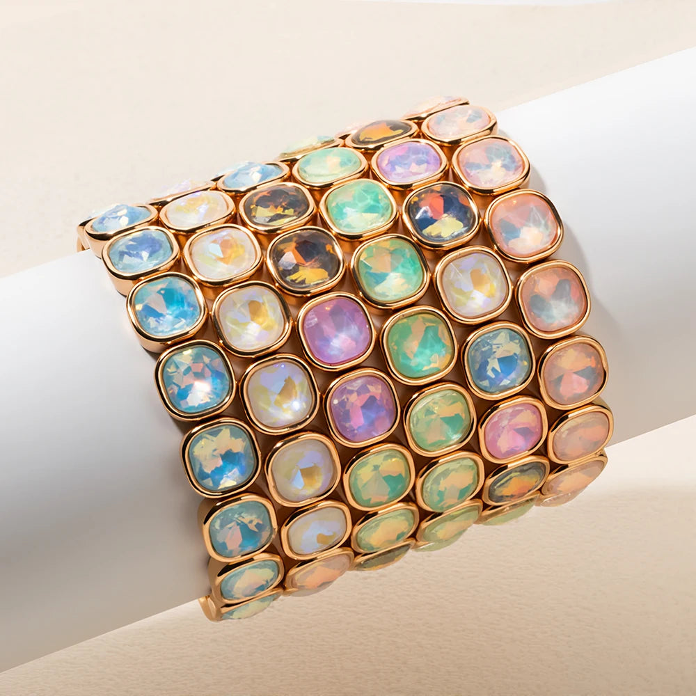 Colorful Rhinestone Beaded Bracelet