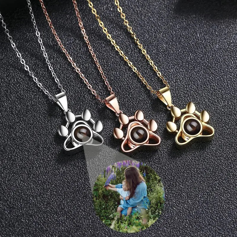 Personalized Photo Projection Necklace