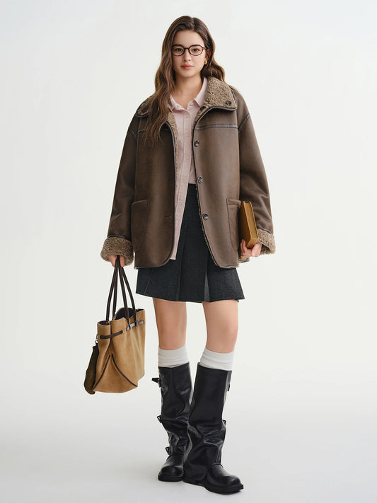 Plus Size Fur Jacket