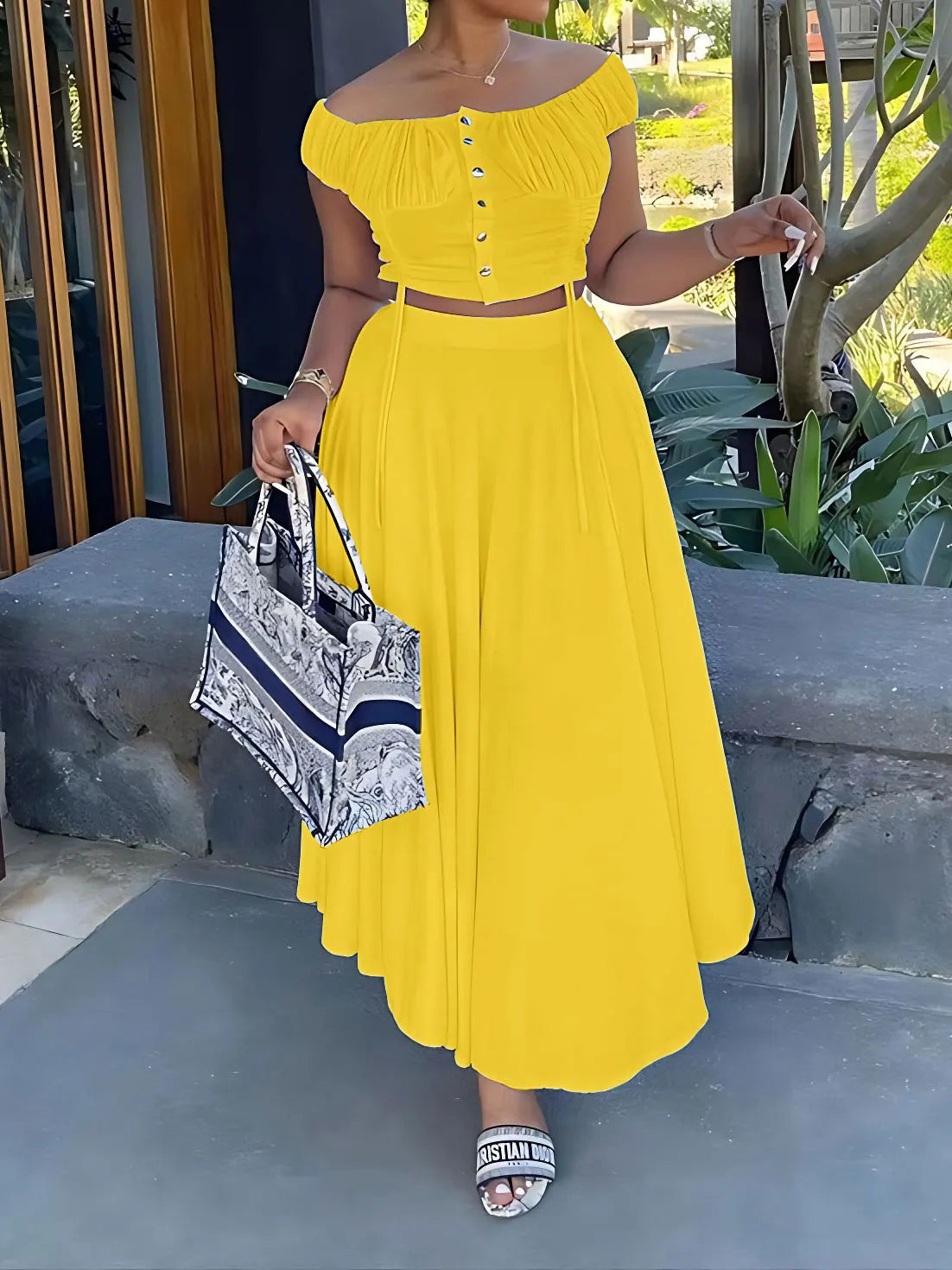 Elegant Two-Piece Summer Set