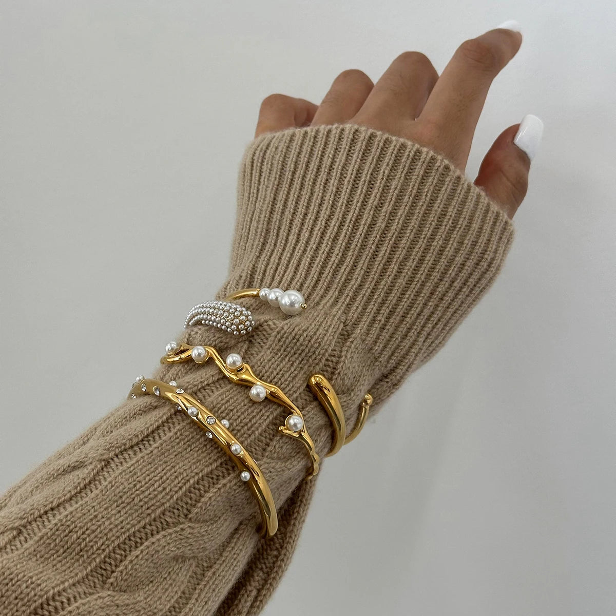 Gold Stainless Steel Cuff
