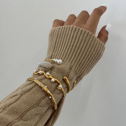 Gold Stainless Steel Cuff