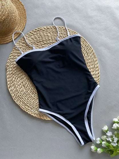 Sunlit Bandeau High-Waist Bikini