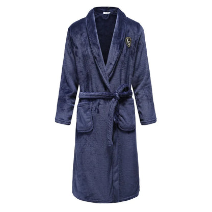 Men’s Plus Size Flannel Kimono Robe