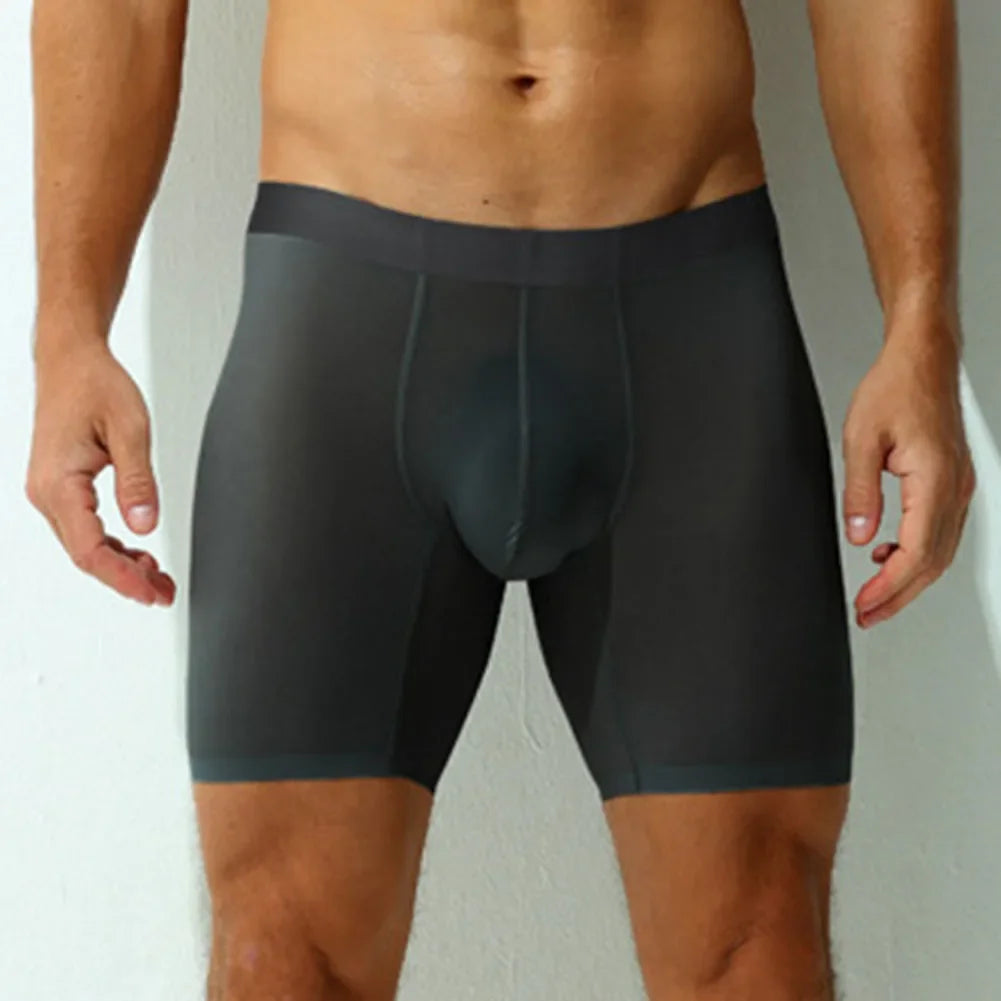 Solid Nylon Boxers