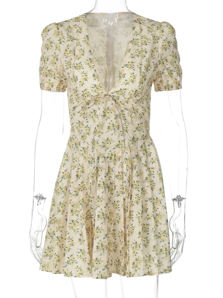 Lace-Up Summer Dress