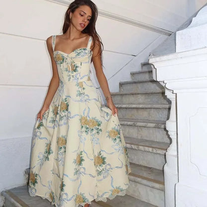 Spaghetti Strap Midi Dress
