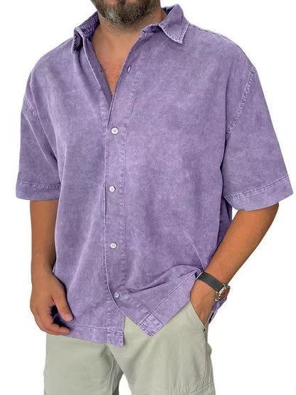 Solid Linen Casual Shirt