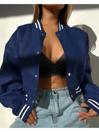 Striped Baseball Jacket