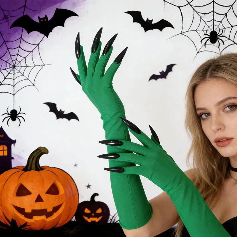 Elbow-Length Costume Claw Gloves