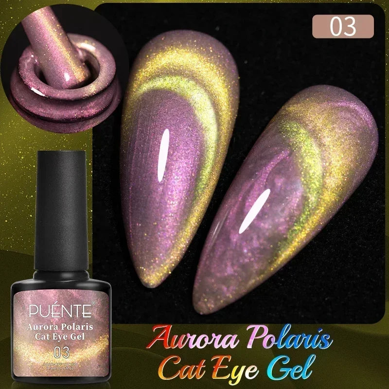 Wine Red Cat Eye Gel Polish