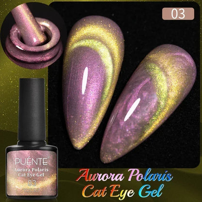 Wine Red Cat Eye Gel Polish