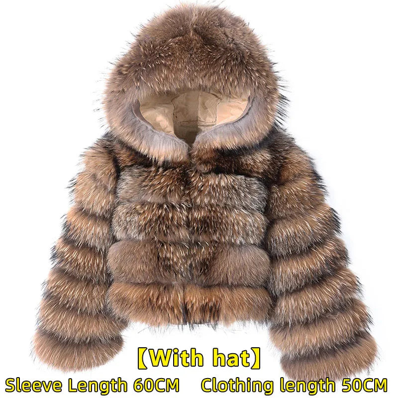 Raccoon Dog Fur Jacket