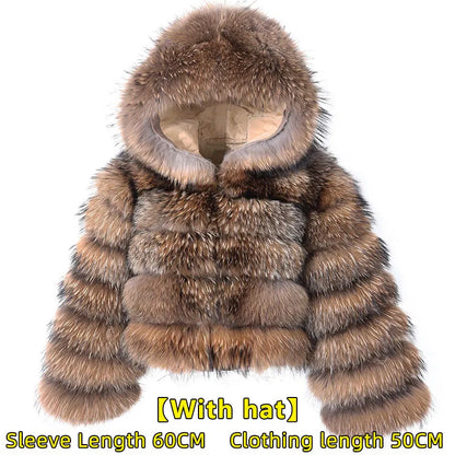 Raccoon Dog Fur Jacket
