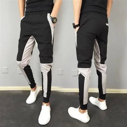Slim Splicing Elastic Trouser