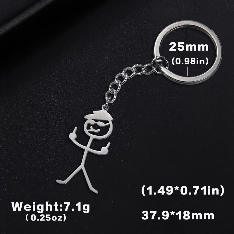 Teamer Funny Middle Finger Stickman