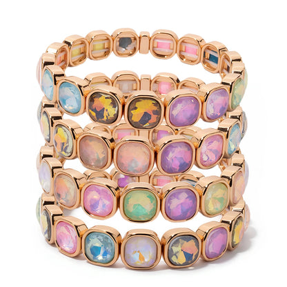 Colorful Rhinestone Beaded Bracelet