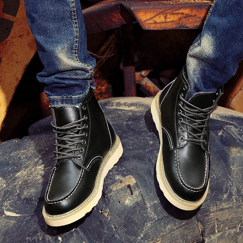 Waterproof Leather Motorcycle Boots