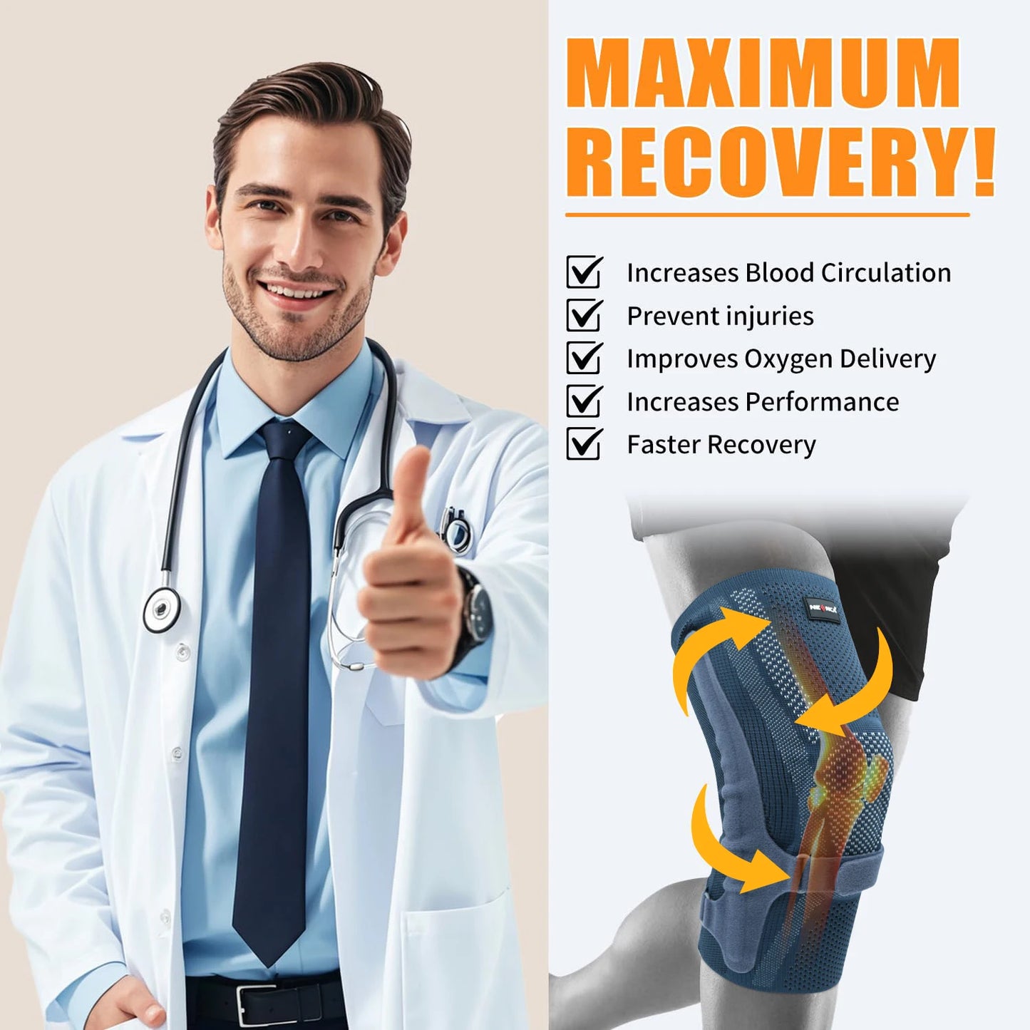 Knee Support Compression Brace
