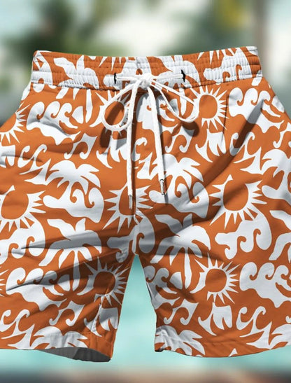 Kawaii Icon Drawstring Board Shorts