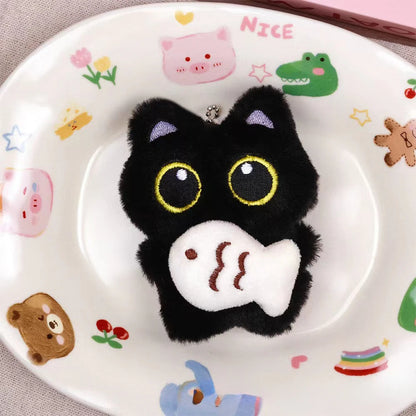 Kawaii Plush Black Cat Doll