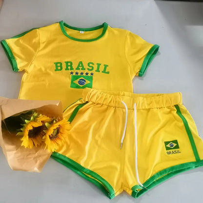 Letter Print Summer Set