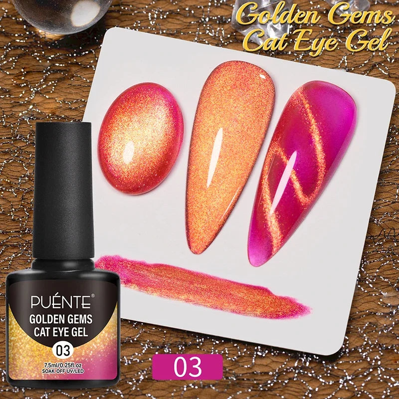 Wine Red Cat Eye Gel Polish
