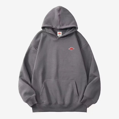 Plush Embroidered Hooded Sweatshirt