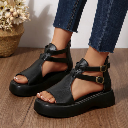 Shallow Back Strap Sandals