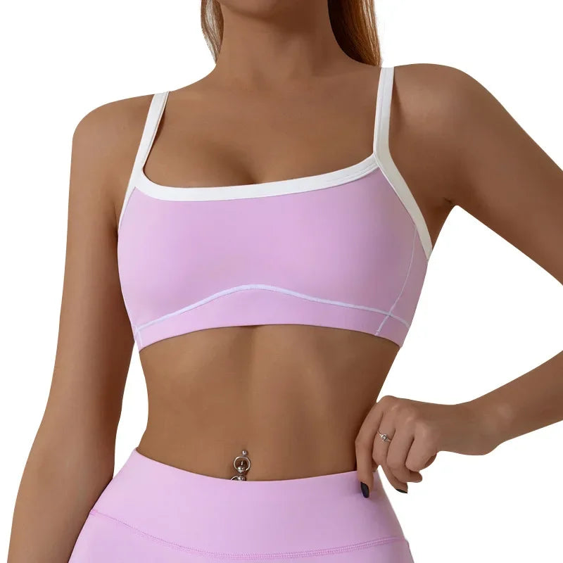 Yoga Sports Bra Color Clashing