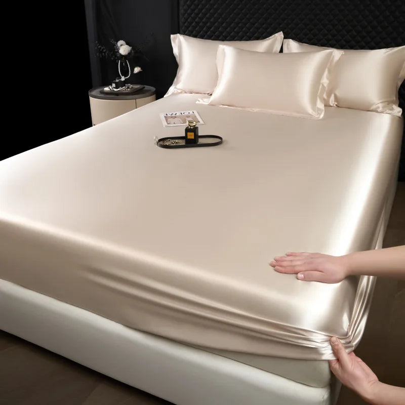 3-Piece Luxury Mulberry Silk Bed Sheet Set