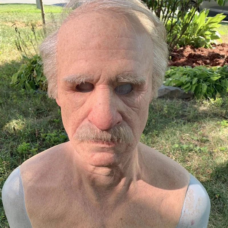 Elderly Face Latex Mask