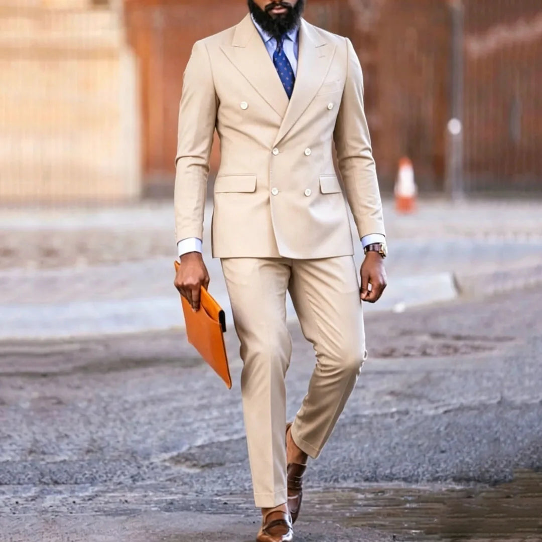 Dark Purple Double Button Suit
