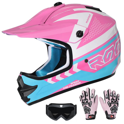 Roozo Lightweight Youth Motocross Helmet