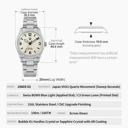 Watchdives Vintage Cream Watch