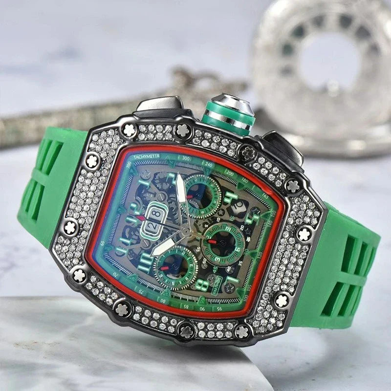 Multifunctional Barrel Quartz Watch