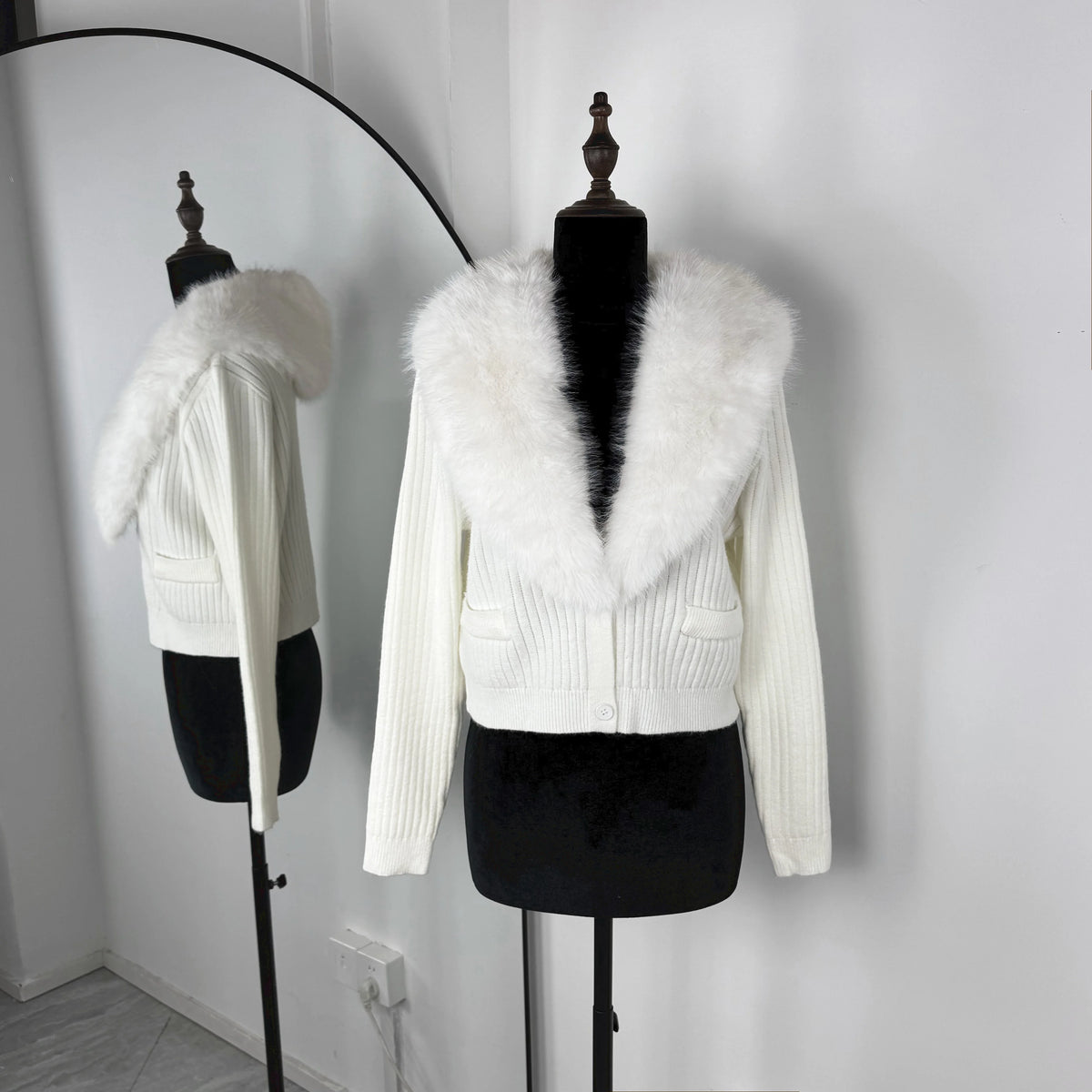 Plush Knit Button Cardigan
