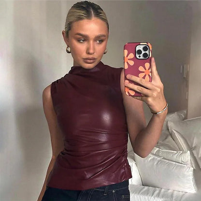 Simple High-Waist Crop Top