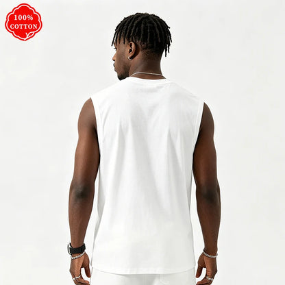 Cotton Houston Print Sleeveless Vest