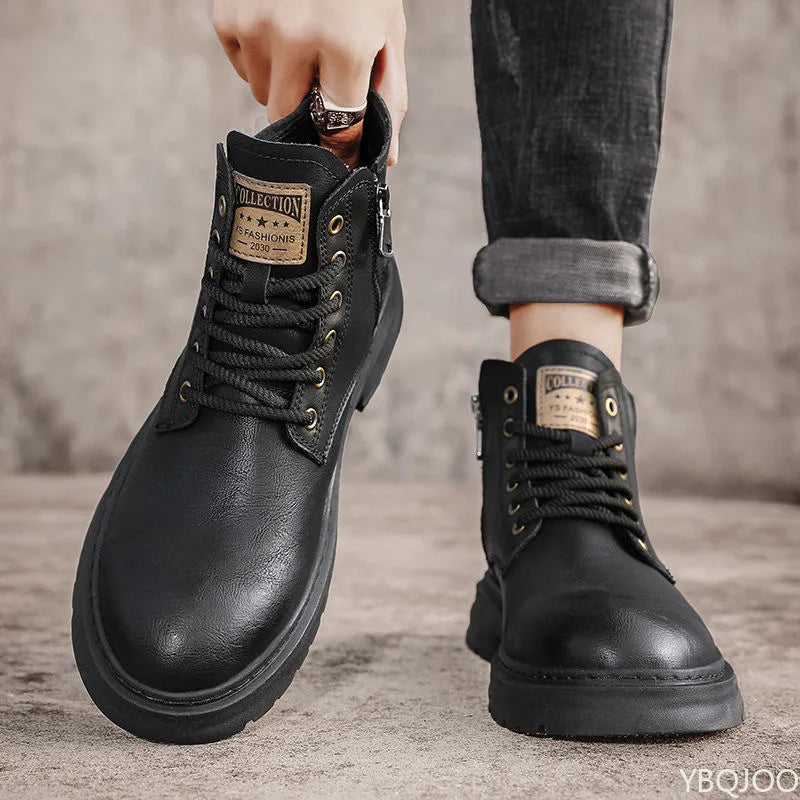 Retro High-Top Short Boots