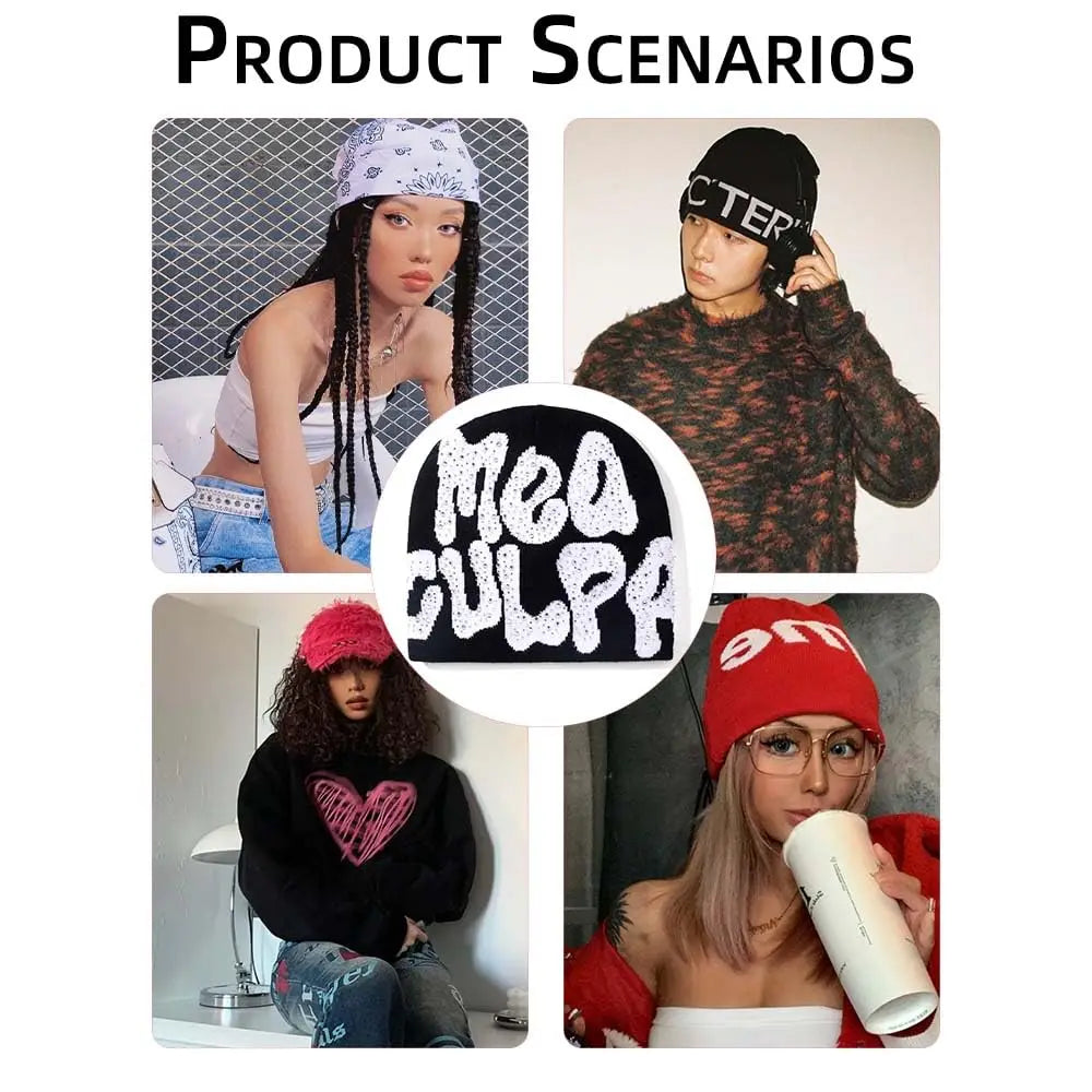 Y2K Knitted Unisex Beanie